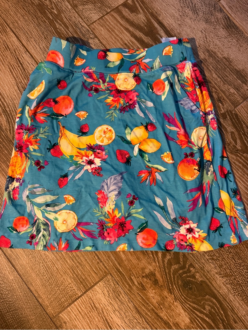Denim & Co fruit skort xs
